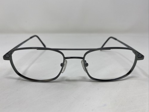 AOSafety Steel 300 52-16-145 Gunmetal Metal Full Rim Eyeglasses Frame X119