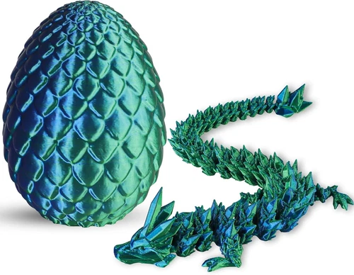 3D Printed Dragon Egg Full Articulated Crystal Dragon Fidget Toy Home Decor Toys - Picture 2 of 8