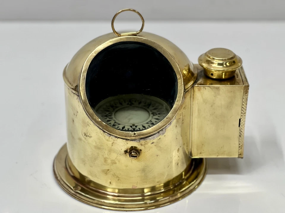 Vintage Saura Keiki Brass Ship Compass Japan Nautical Boat Marine Decor - Image 3 of 4