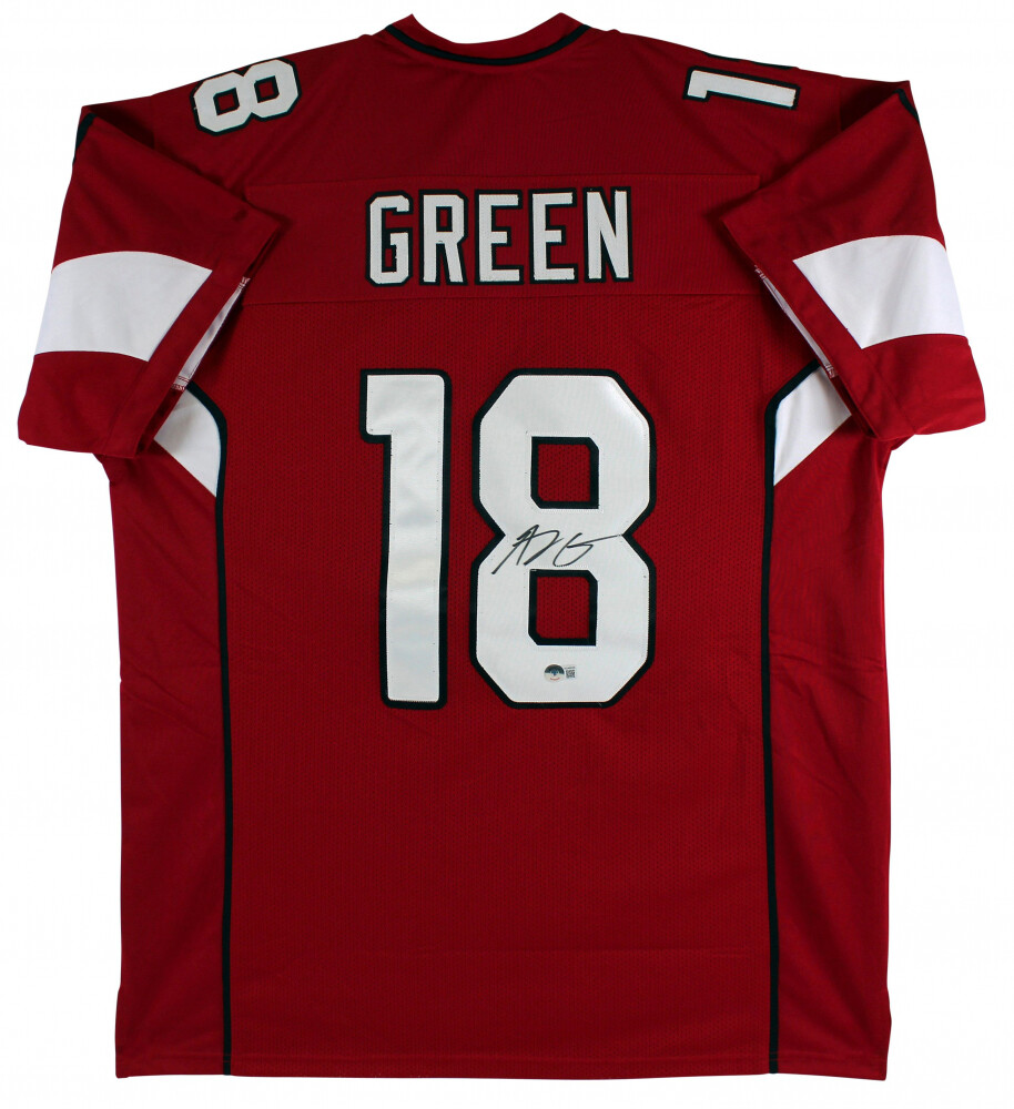 A.J. Green Autographed Signed Arizona Cardinals A J Green Arizona Cardinal Red Jersey (Beckett) 7xPro Bowl Wide Receiver 