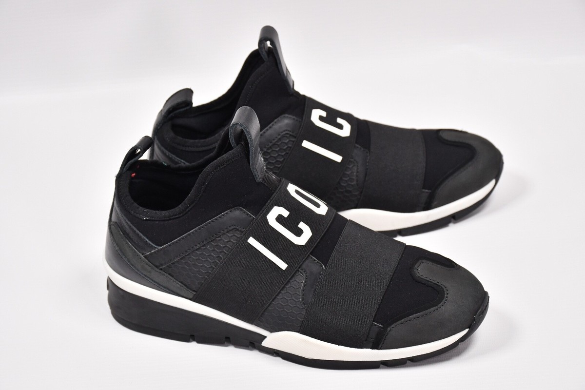 値下げ】超美品　DSQUARED2 ICONシューズ　running 黒 再値下げ】超美品 DSQUARED2 ICONシューズ running 黒 - メルカリ