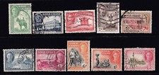1948 GOLD COAST (GHANA) LOCAL MOTIVES PART SET 1/2d - 2/ PRE-DECIMAL STAMPS VFU