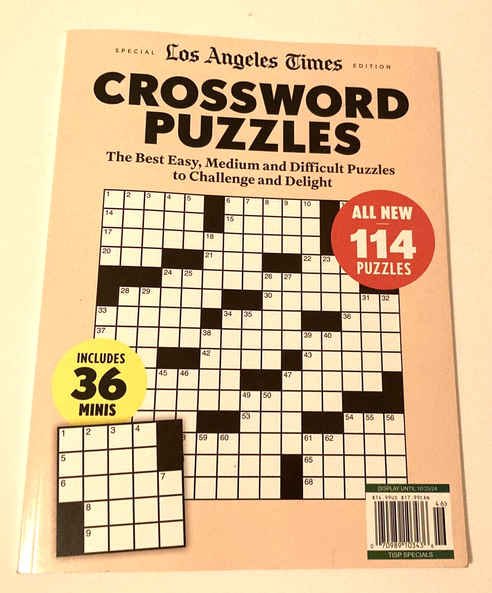 SPECIAL Los Angeles CROSSWORD PUZZLE 114 Puzzles Time