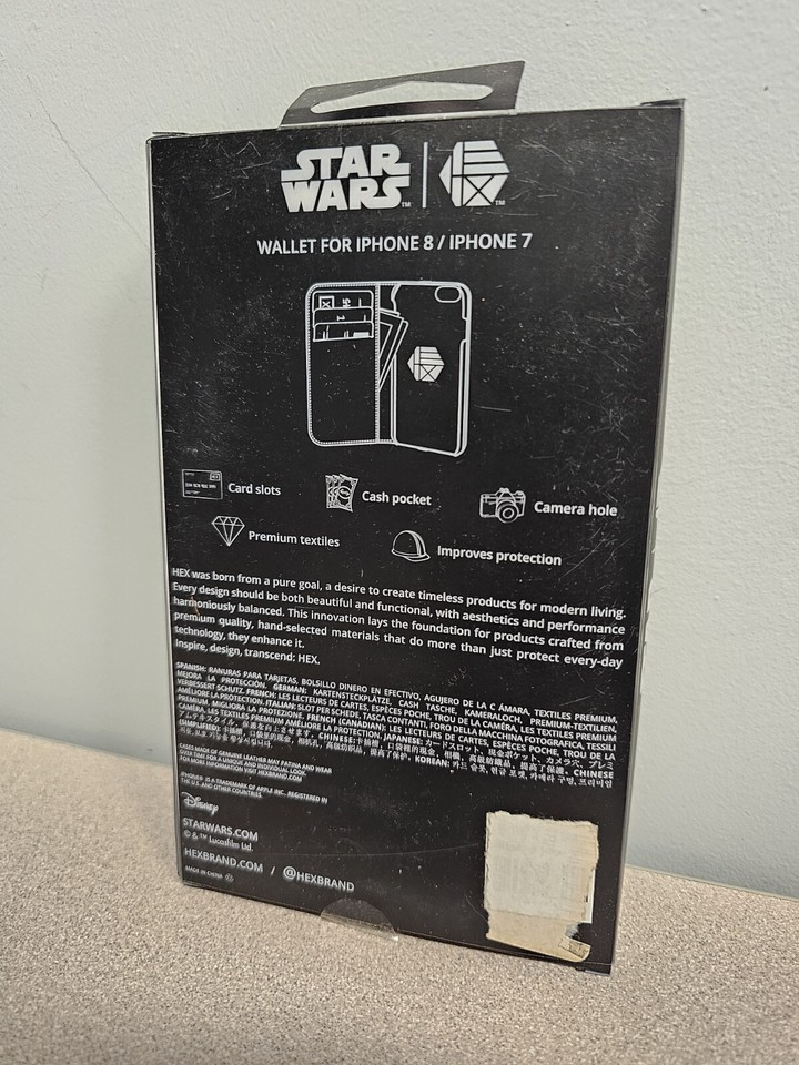 Star Wars Hex iPhone 7 8 Brown Wallet Case X Wings Disney eBay