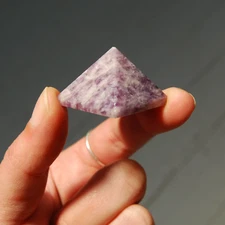 Lepidolite Crystal Pyramid, 25mm to 30mm