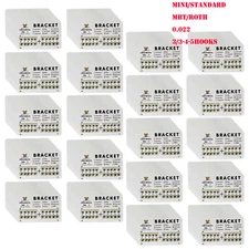 Dental Orthodontic Metal Brackets Braces Mini/Standard Roth/MBT 022 Slot Hooks