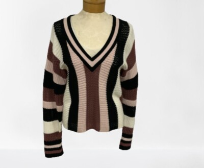 Express Pull Over Sweater Womens Small Petite Cotton Blend Long Sleeve