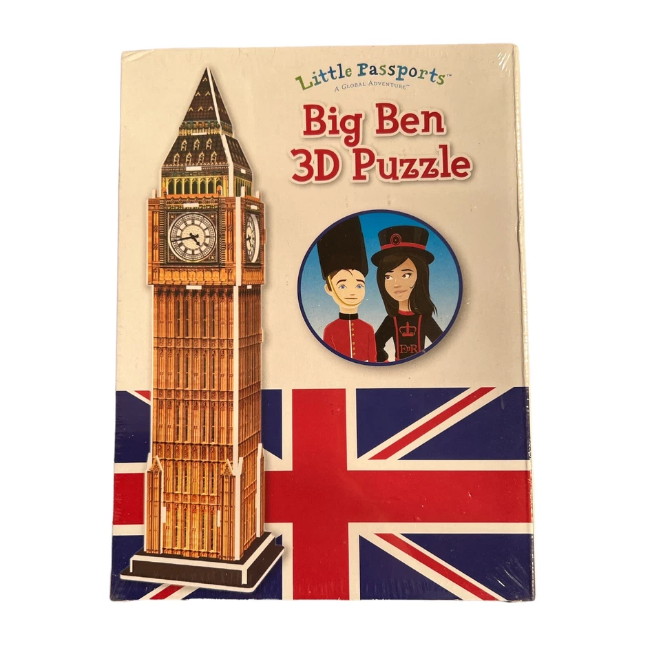 Little Passports 2013 Big Ben 3D Puzzle 13 Pieces London Clock Tower - Image 2 of 4