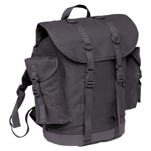 Neu Brandit Bw JäGer Rucksack Schwarz FüR Camping Outdoor Survival Bushcrafting-image