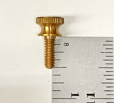 10 10-24 X 1/2 Brass Flared-Collar Knurled Thumb Screws Coarse 7/16" Head