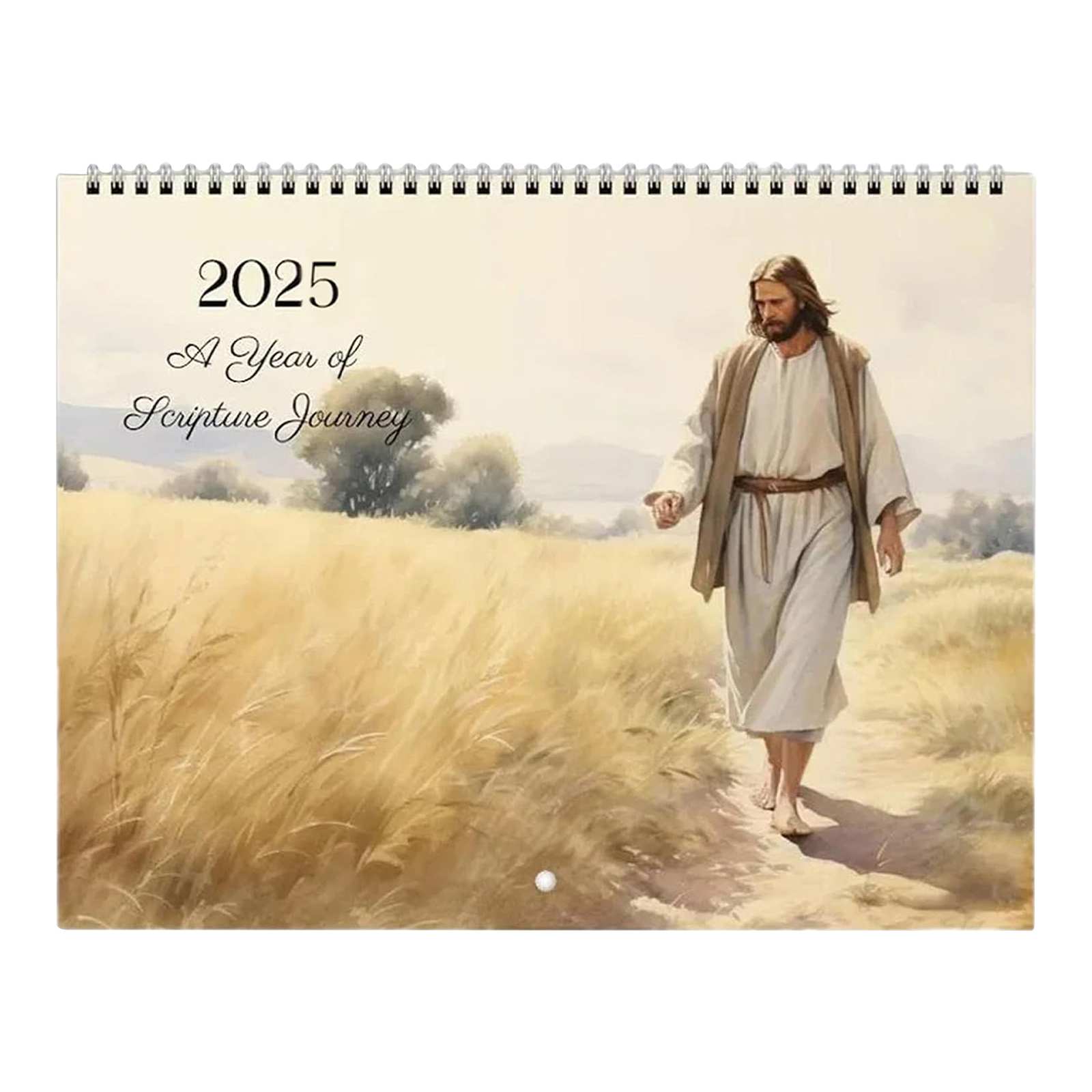 Jesus-Kalender, spiritueller monatlicher Jesus-Wandkalender 2025, christlicher G