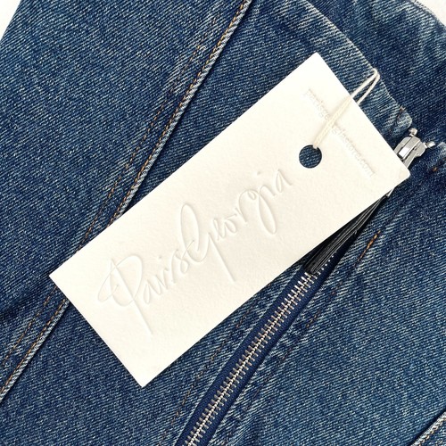 Paris Georgia Jo Bodice Top Womens XS Blue Denim Strapless Zip Back New RRP $490 - Picture 3 of 10