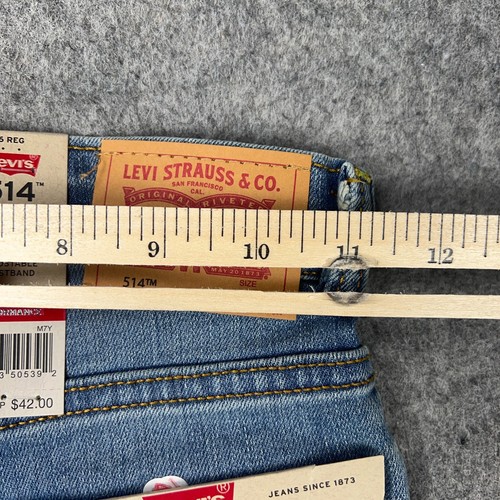 Levi's Jeans Boys 6 Reg 514 Straight Performance Regular Stretch Denim Jeans NEW - Picture 10 of 13