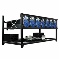Kingwin Professional 8 GPU Miner Case - Black
