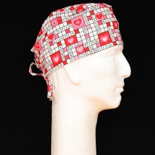 Valentine's Day Cross Word Theme Scrub Hat