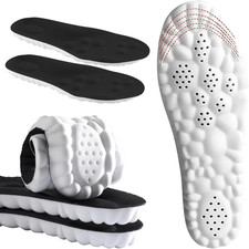 4D Cloud Insoles for Men and Women Insoles Men Super Soft Anti-Fatigue, Shock Ab