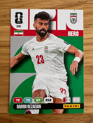Panini WM 2026 HERO Ramin Rezaeian Iran #232 Fußball Trading Card
