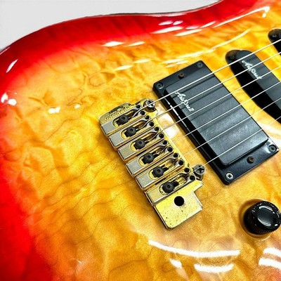 Aria Pro II MAC Magna Series Electric Guitar Quilted Maple Red SSH