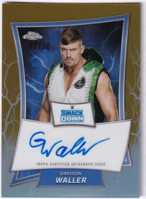 Grayson Waller | On-Card Auto | Gold Refractor /50 | WWE 2025 Topps Chrome
