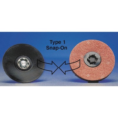 MERIT 08834167034 Quick-Change Sand Disc,3 in Dia,TP,PK50 2KNJ5