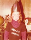 "Wonder Woman" Girls Superhero Halloween Costume 1976 Photo Snapshot Vtg Odd MCM — photo 1