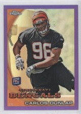 2010 Topps Chrome Retail Purple Refractor 132/555 Carlos Dunlap #C65 2u6