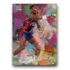 Isiah Thomas #5 Art Card Limited 39/50 Edward Vela Signed (Detroit Pistons)