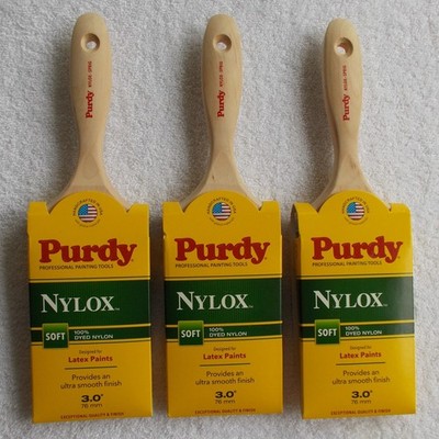 (3) NEW 3'' Purdy Nylox Sprig Paint Brush