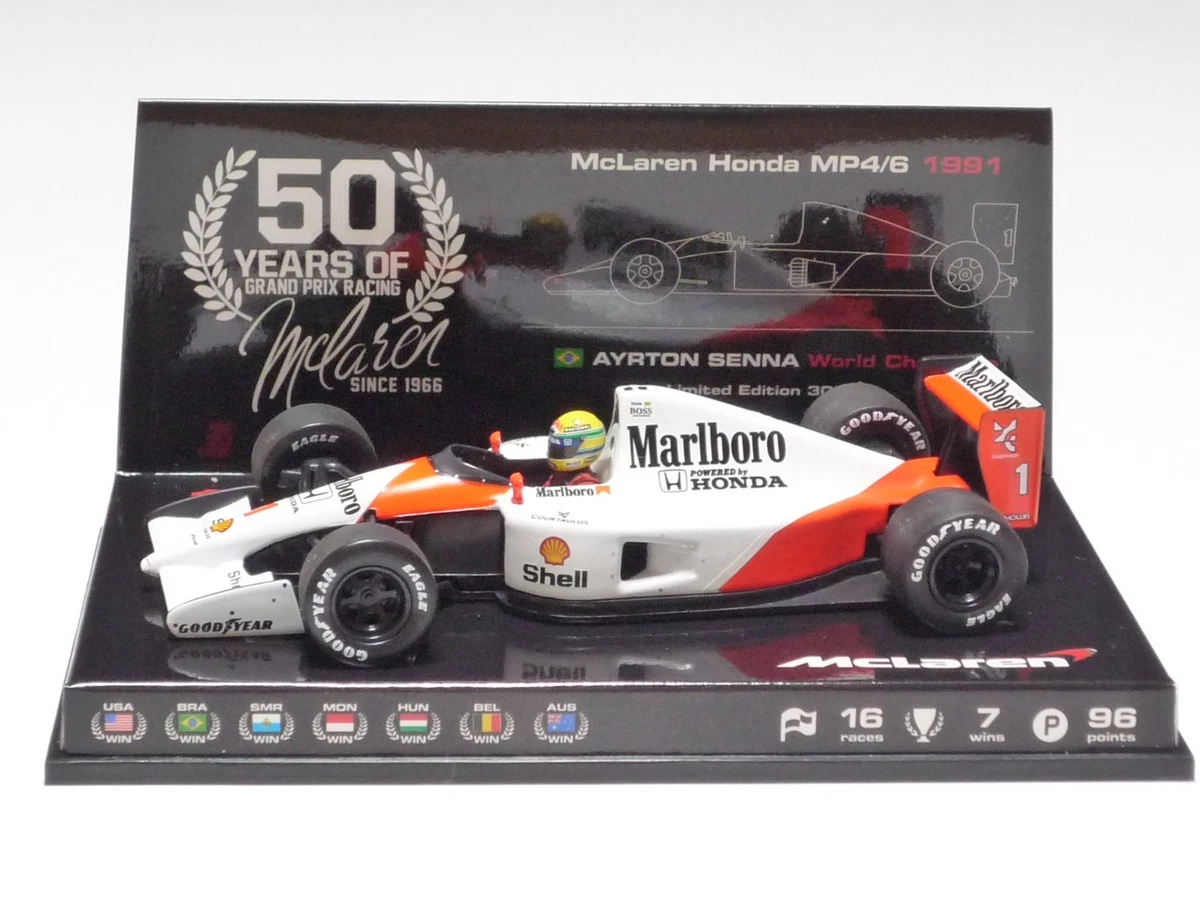 MINICHAMPS ミニチャンプスMcLaren Honda MP4/6 MINICHAMPS 1/43 - MCLAREN Honda MP4/6 Dirty Version - World