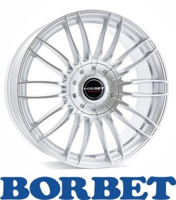4x Borbet CW3 9,0X21 5/127 ET50 Sterling Silver