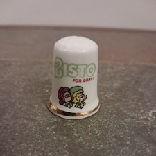 Classic BISTO for gravy Finsbury fine bone CHINA ADVERT THIMBLE