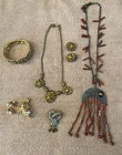 Vintage Estate Costume Jewelry Lot of Necklaces,  Brooches, Earrings, Bracelet
