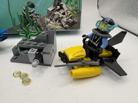 LEGO 7771 AQUA RAIDERS ANGLER AMBUSH 2007 BOX & INSTRUCTIONS 99% Complete