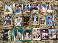 Cal Ripken Jr Baltimore Orioles Card Lot Topps Baseball Cards OLD HOF Vintage
