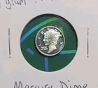 Mercury Dime Design - 1 Gram .999 Fine Silver Bullion Mini Proof Bar Round Coin