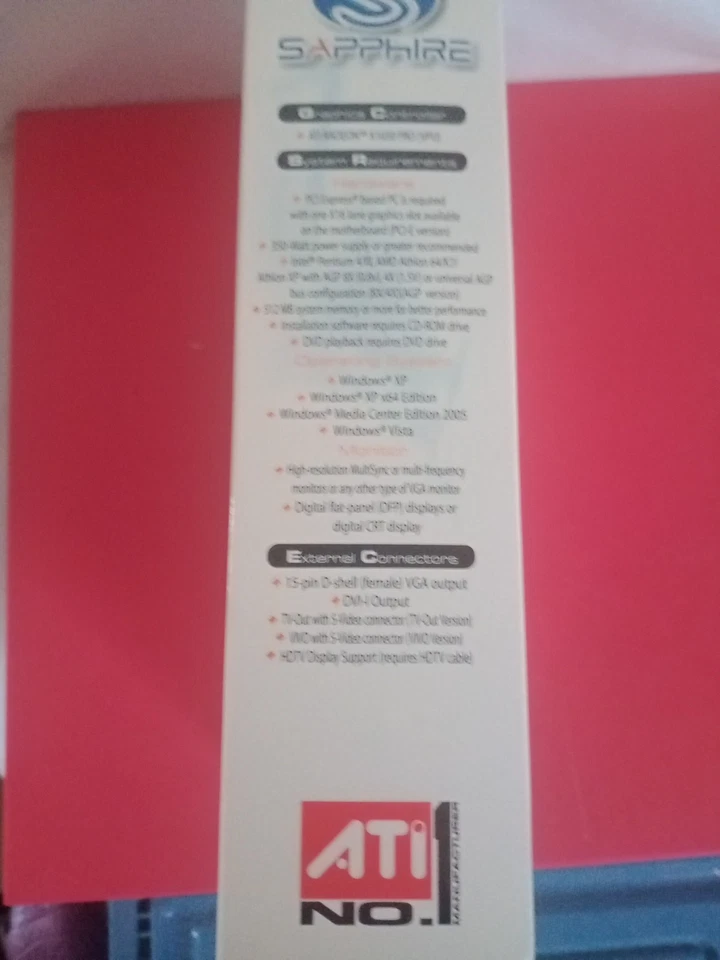 Sapphire Radeon X1650 Pro 256MB GDDR3 AGP 8x VGA S-Video DVI-I Graphics Card - Image 2 of 4