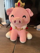 Youtooz Collectibles Technoblade Sit 12 in Plush - Pink/Red/Gold