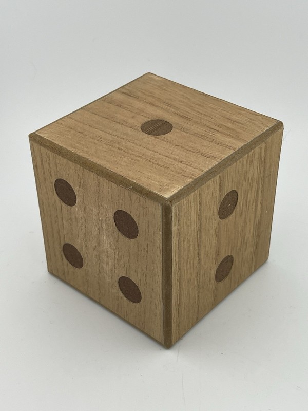 Hand Made 4”x4” Square Wooden Dice For Decor