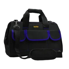 20 Inch Tool Bag Large Tools Bag Waterproof Wide Mouth Tool Kit Heavy Duty To...