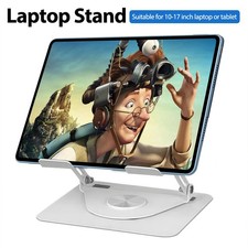 Adjustable Foldable Laptop Stand Aluminum Notebook Riser Computer Holder Desk