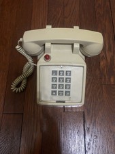 Cortelco Push Button Touch Tone Desk Phone Telephone Beige TESTED 250044-VBA-27M