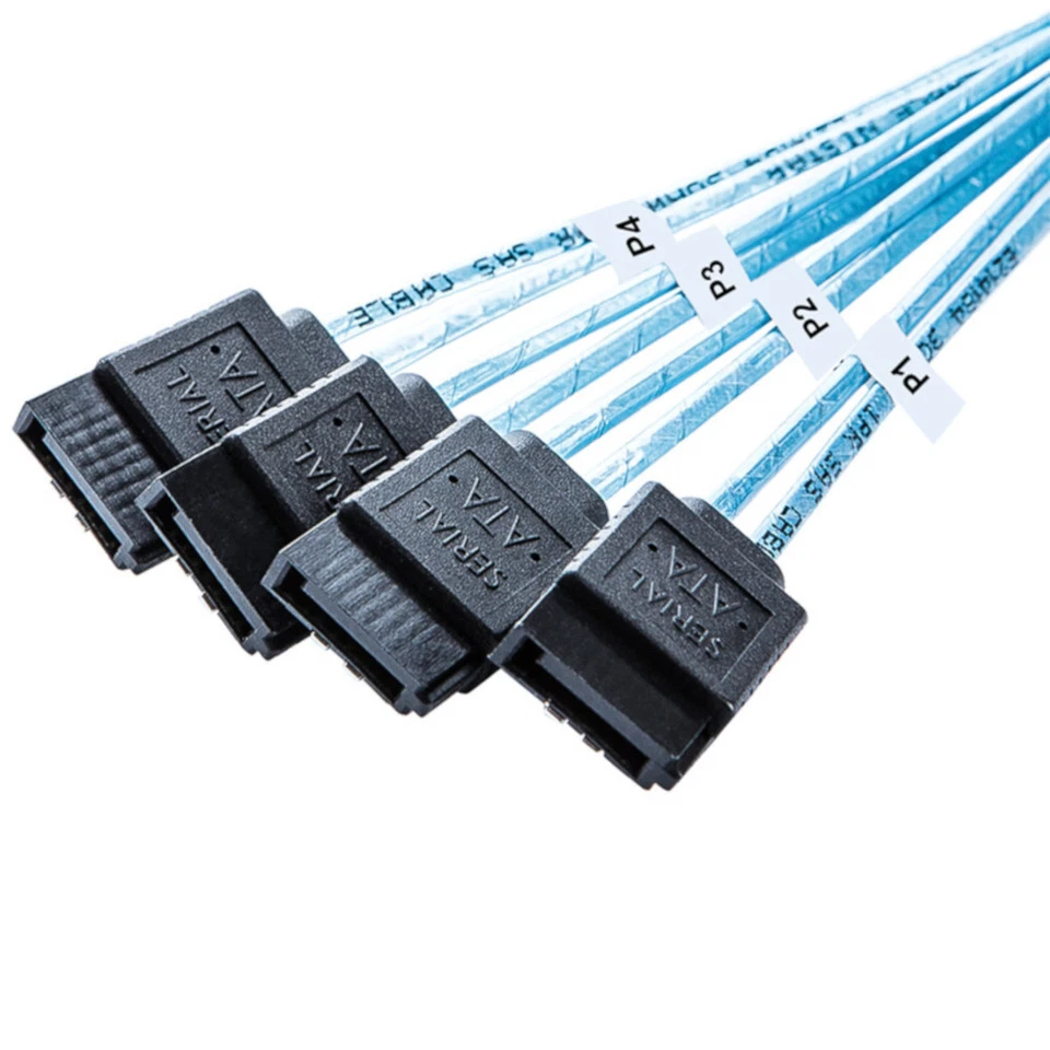2x Mini SAS to 4-SATA SFF-8087 Multi-Lane Forward Breakout Internal Cable 50CM - Image 4 of 4
