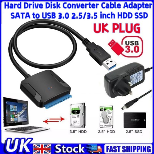 USB 3.0 To SATA 3.5Inch 2.5 Inch Hard Disk Drive SSD Adapter Connector Converter - 第 1/22 張圖片
