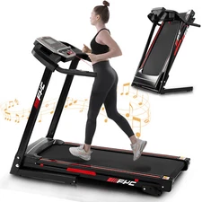 Folding Treadmills 3.5HP Electric Treadmill Portable Foldable with Incline