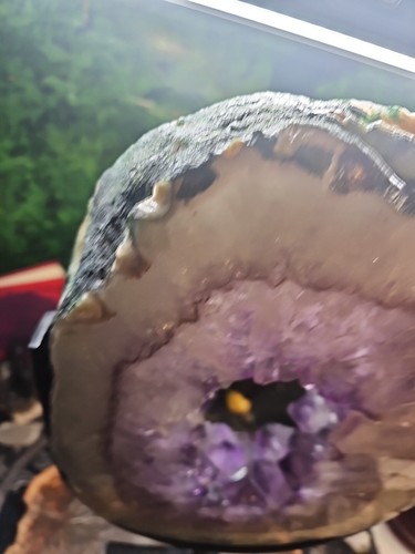 14.9lb Amethyst Geode Cluster Crystal W/Stand - Picture 12 of 17