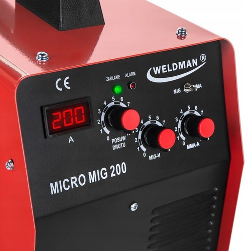 WELDMAN MICRO MIG 200 MIG MAG WELDING DEVICE FILLING WIRE AND PROTECTIVE GAS, MMA,CAR - Picture 2 of 10