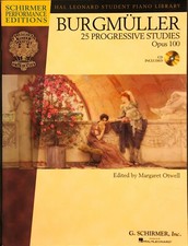 Burgmuller 25 Progressive Studies Op.100 with C.D. edited by Margaret Otwell