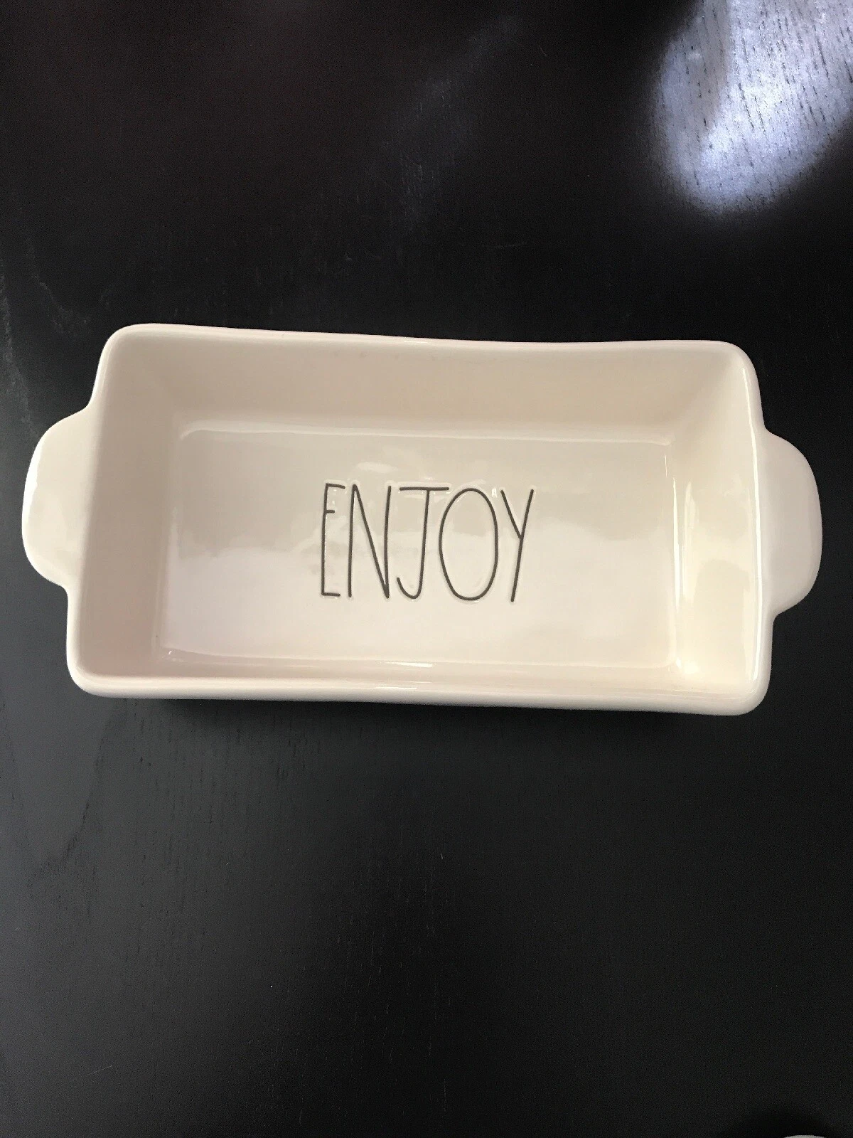 Rae Dunn Loaf Pan Enjoy Baking Dish
