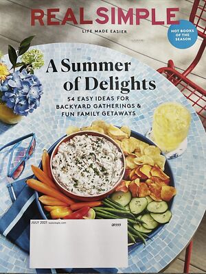 Real Simple July Summer Of Delights 2021 Backyard Gatherings Getaways ￼