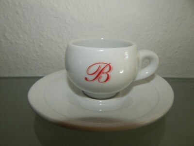 Danesi Espressotasse mit Monogramm ''B'' , Sammler Werbung